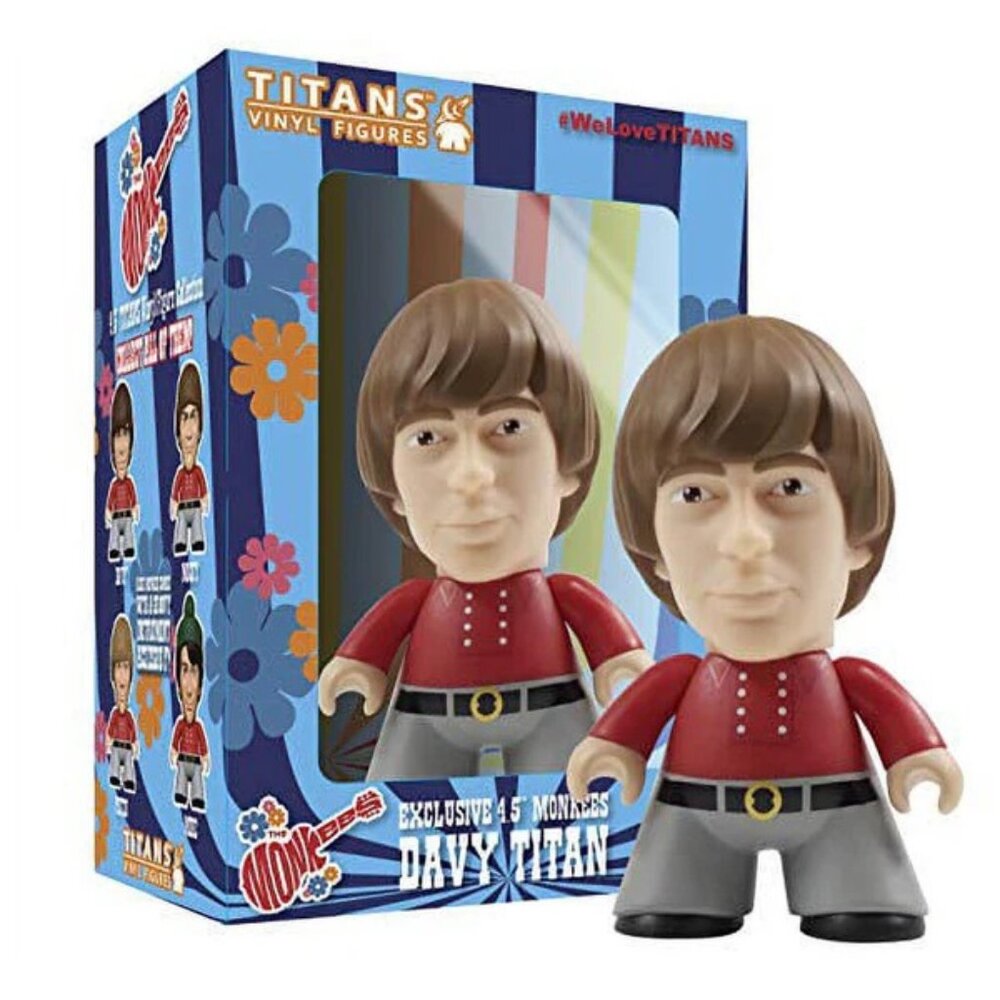 Titans Merchandise The Monkees Davey Jones 4 1/2-Inch Vinyl Figure New In Box